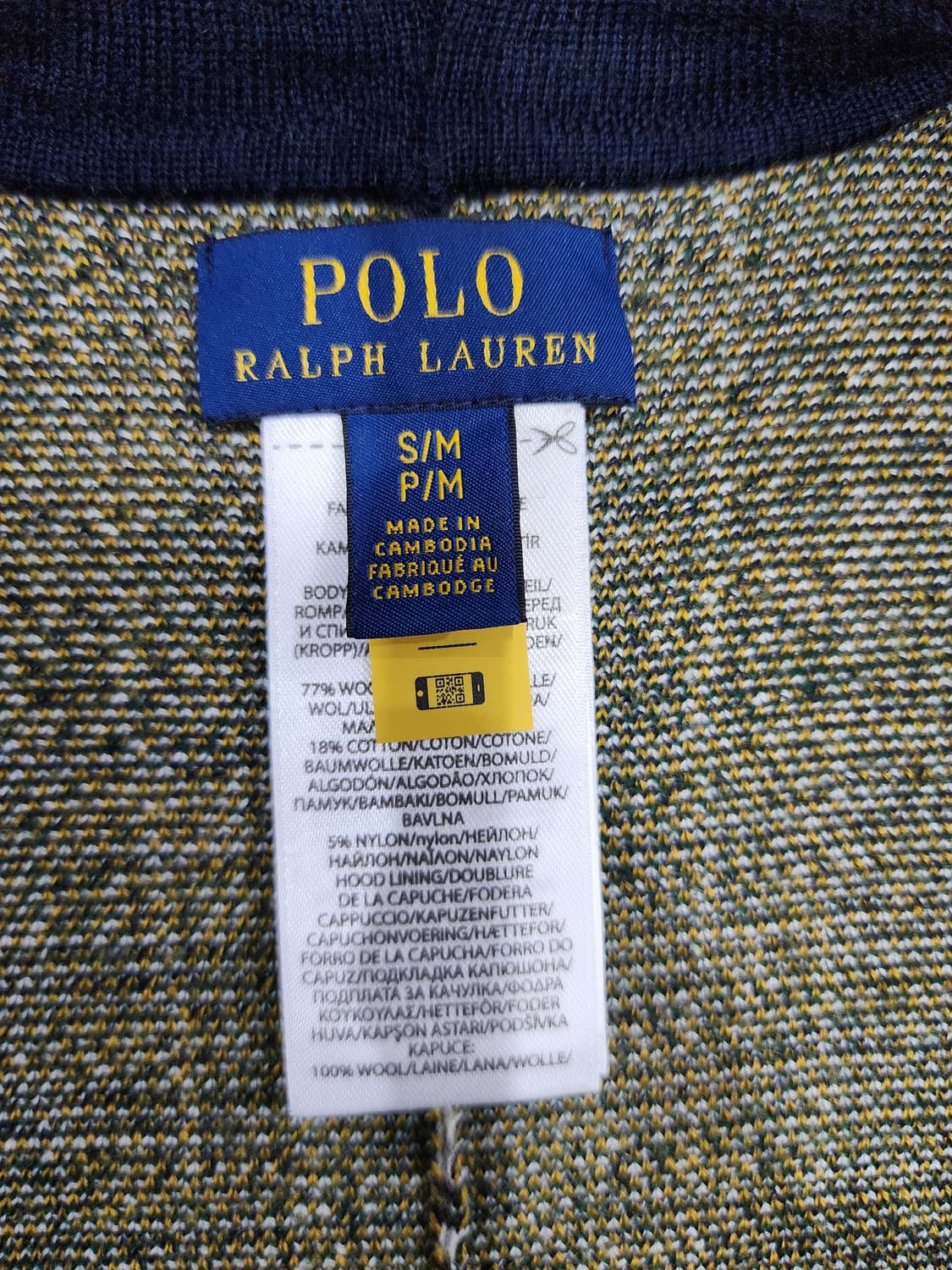 폴로 랄프로렌 플래드 울 블렌드 타탄체크 후드 판초 걸스 S 상품이미지7