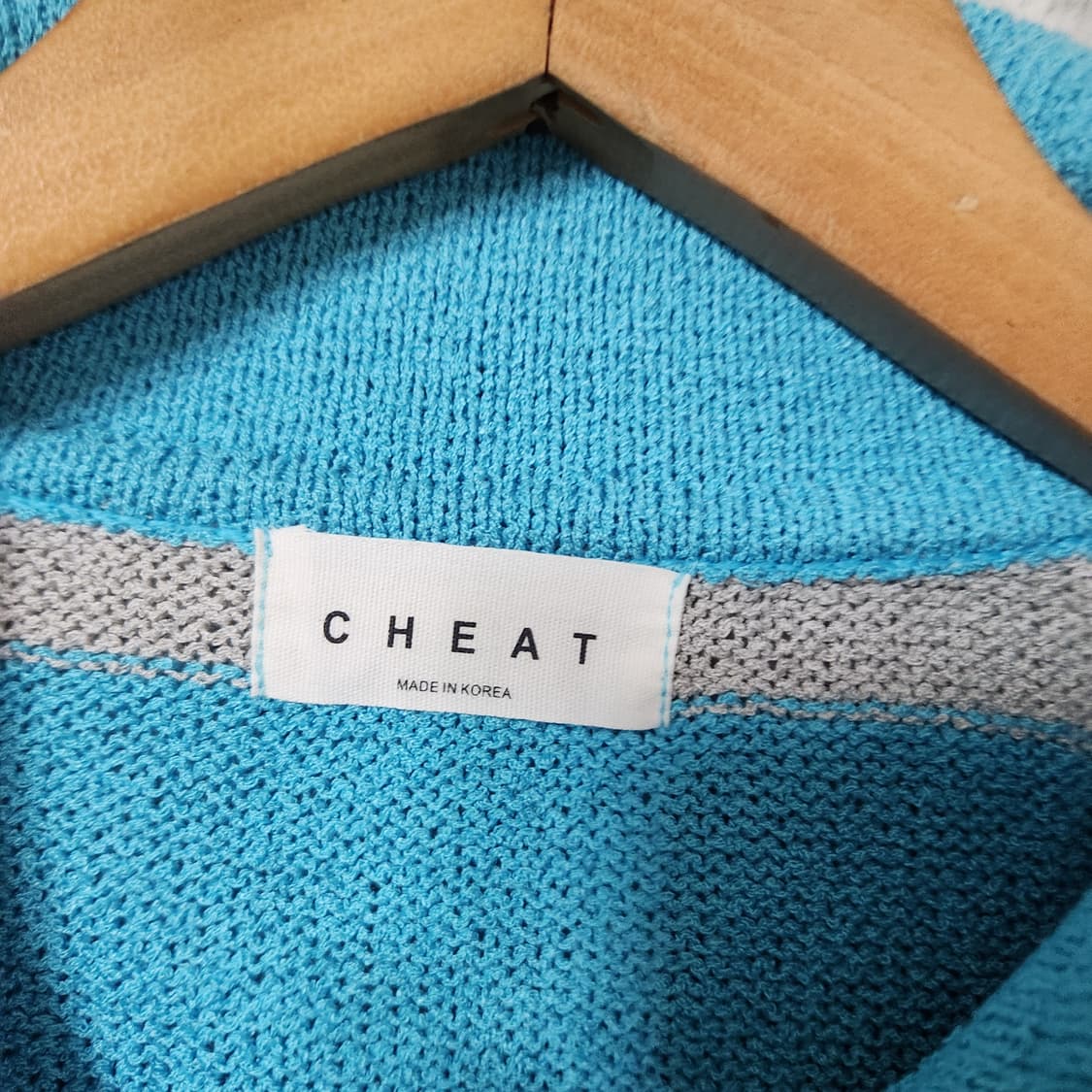 919A [L-XL] CHEAT 남성 반팔 니트 상품이미지2