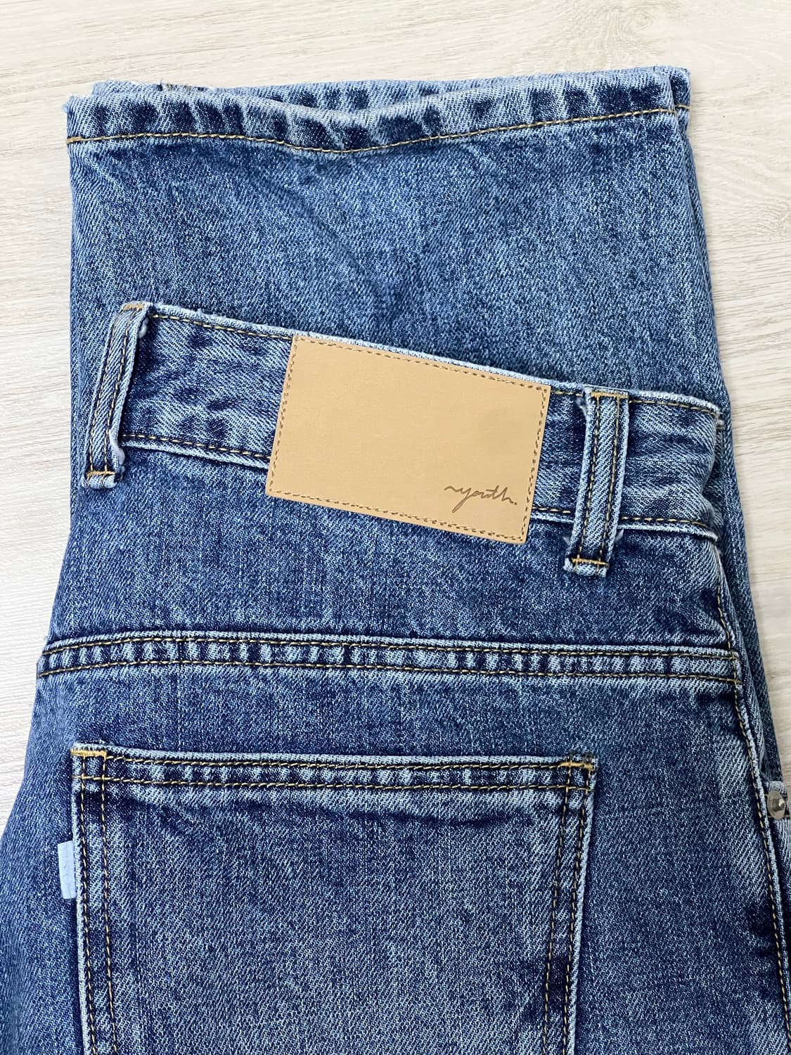유스 스트레이트 데님팬츠 S 상품이미지2
