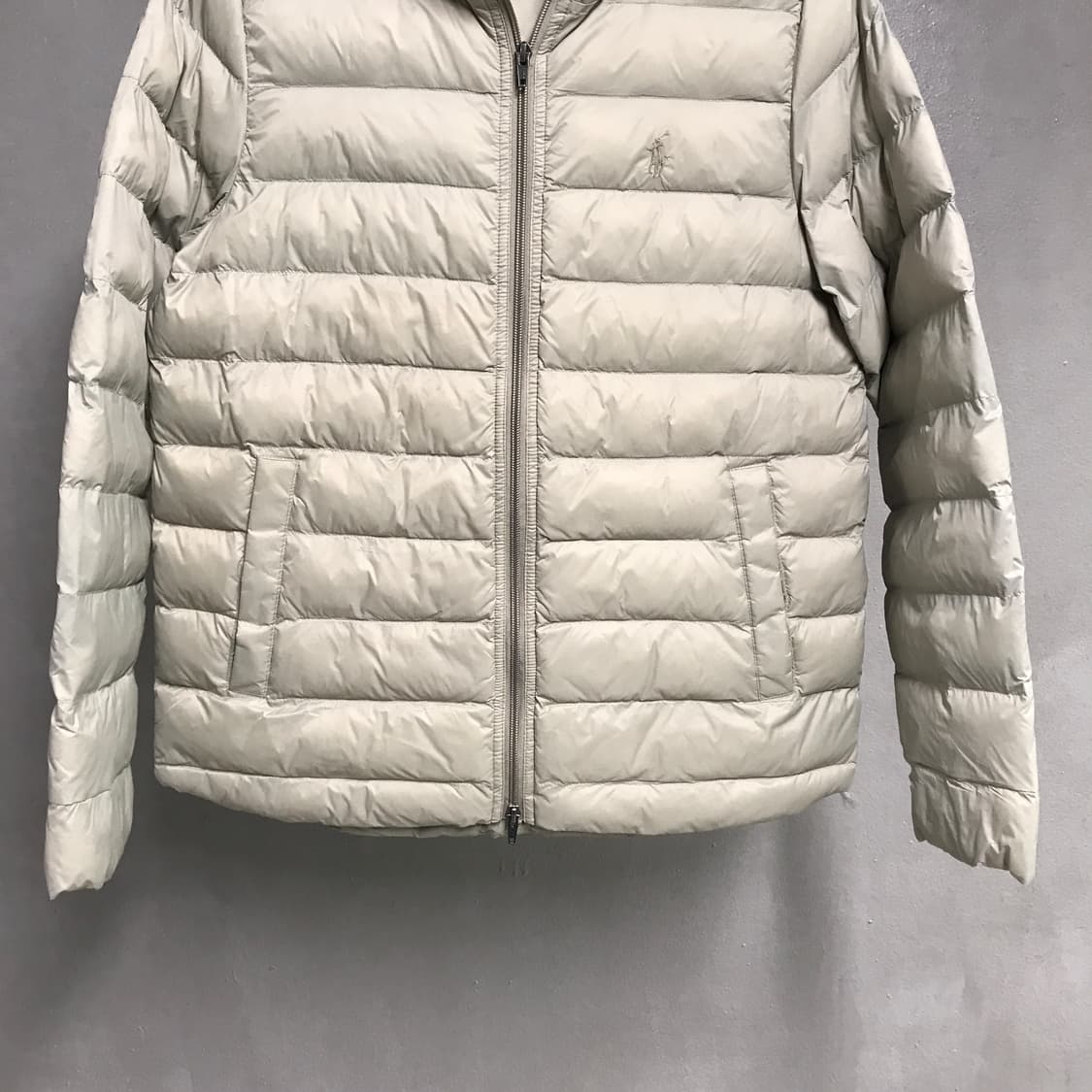 폴로 랄프로렌 QR 경량 패딩 베이지 M(W) 상품이미지3