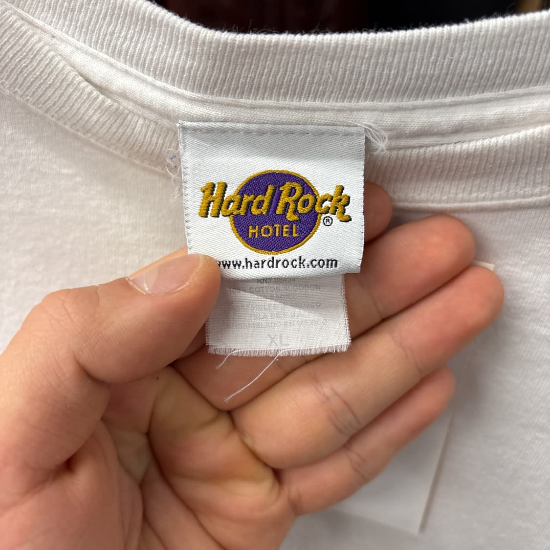 90s 하드락호텔 빌록시 랜드마크 룰렛 프린팅 티셔츠 N1210 상품이미지6