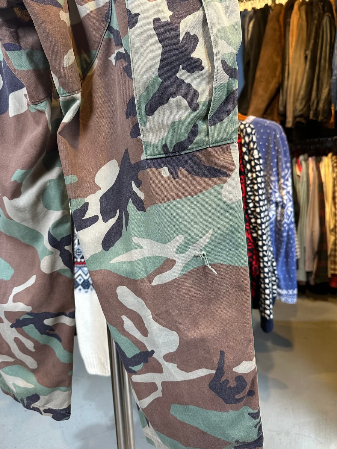 80s Us Army 미군 오리지널 우드랜드 카모 BDU 팬츠 상품이미지7