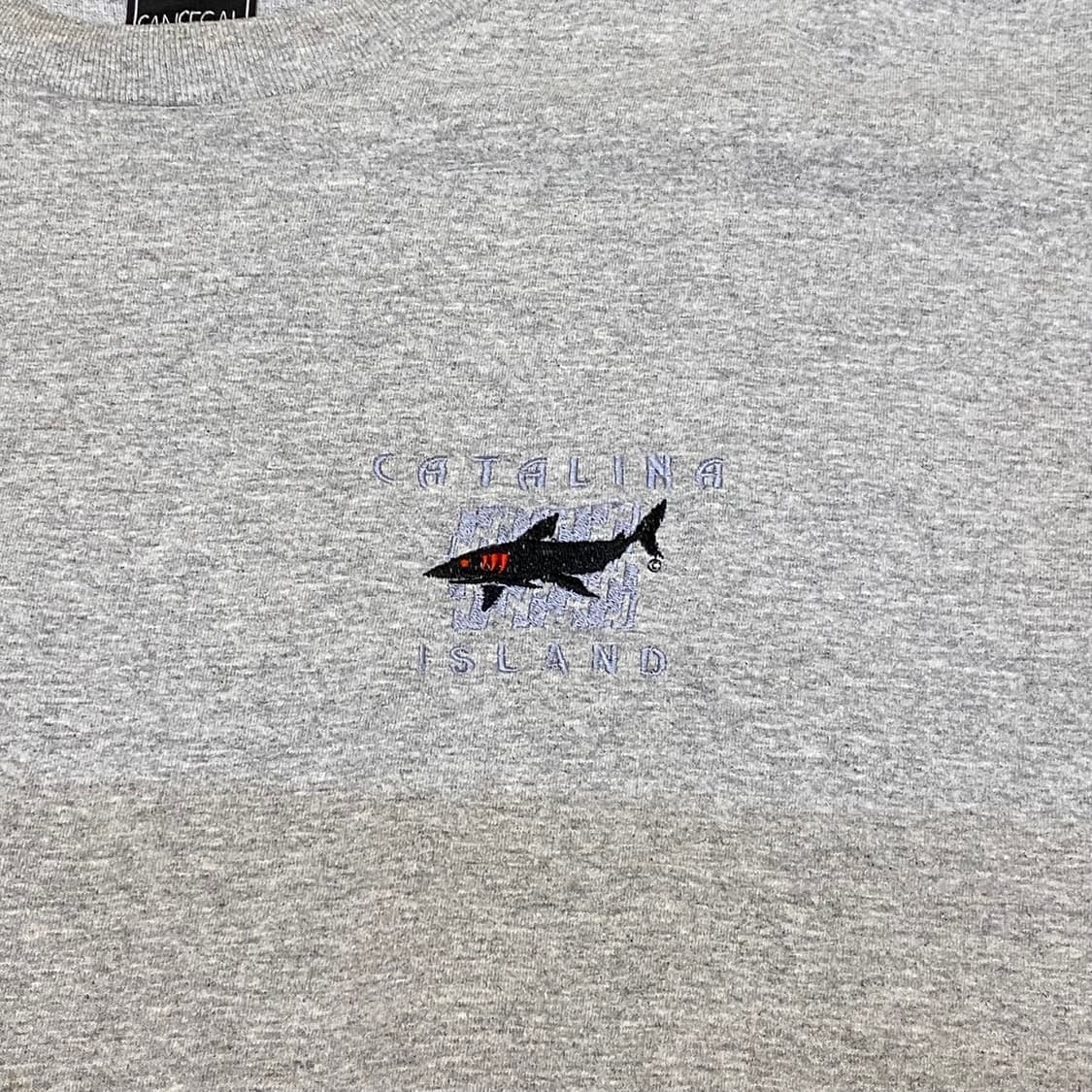 미국 빈티지 카타리나아일랜드 상어 프린팅 포인트 티셔츠 상품이미지3