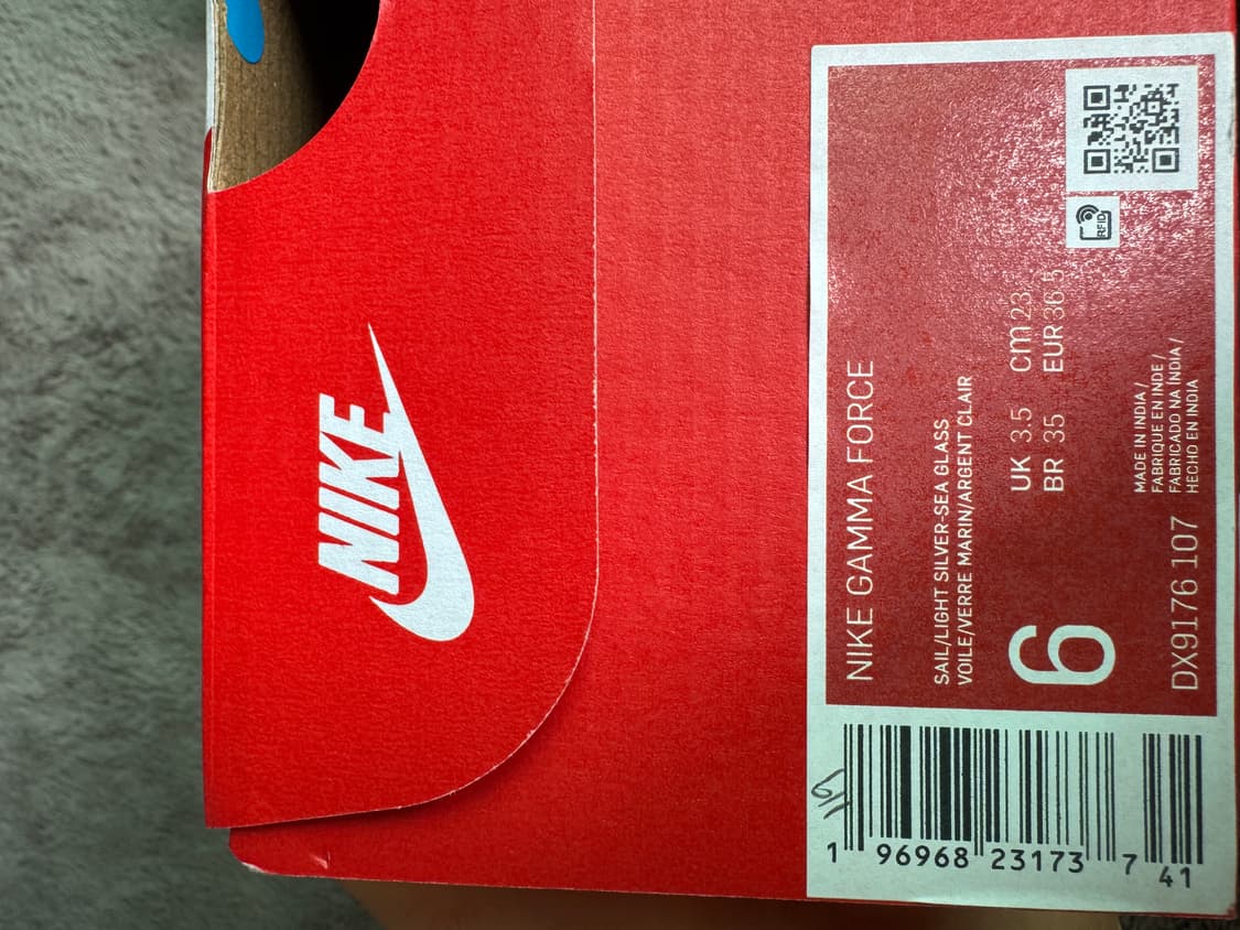 (W) 나이키 감마 포스 화이트 라이트 본 230 새상품 상품이미지2