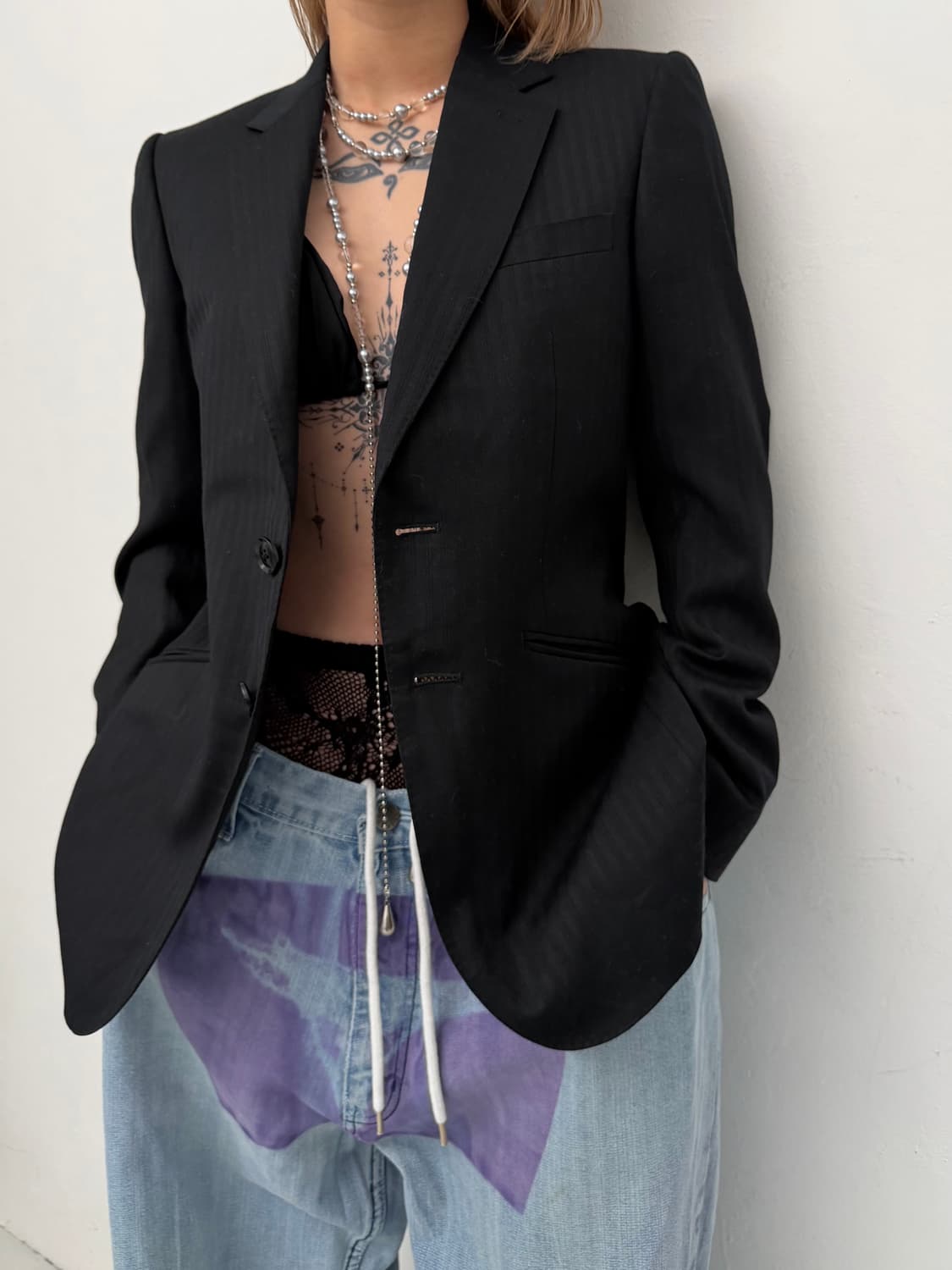 BOYCOTT 스트라이프 블레이저  상품이미지2