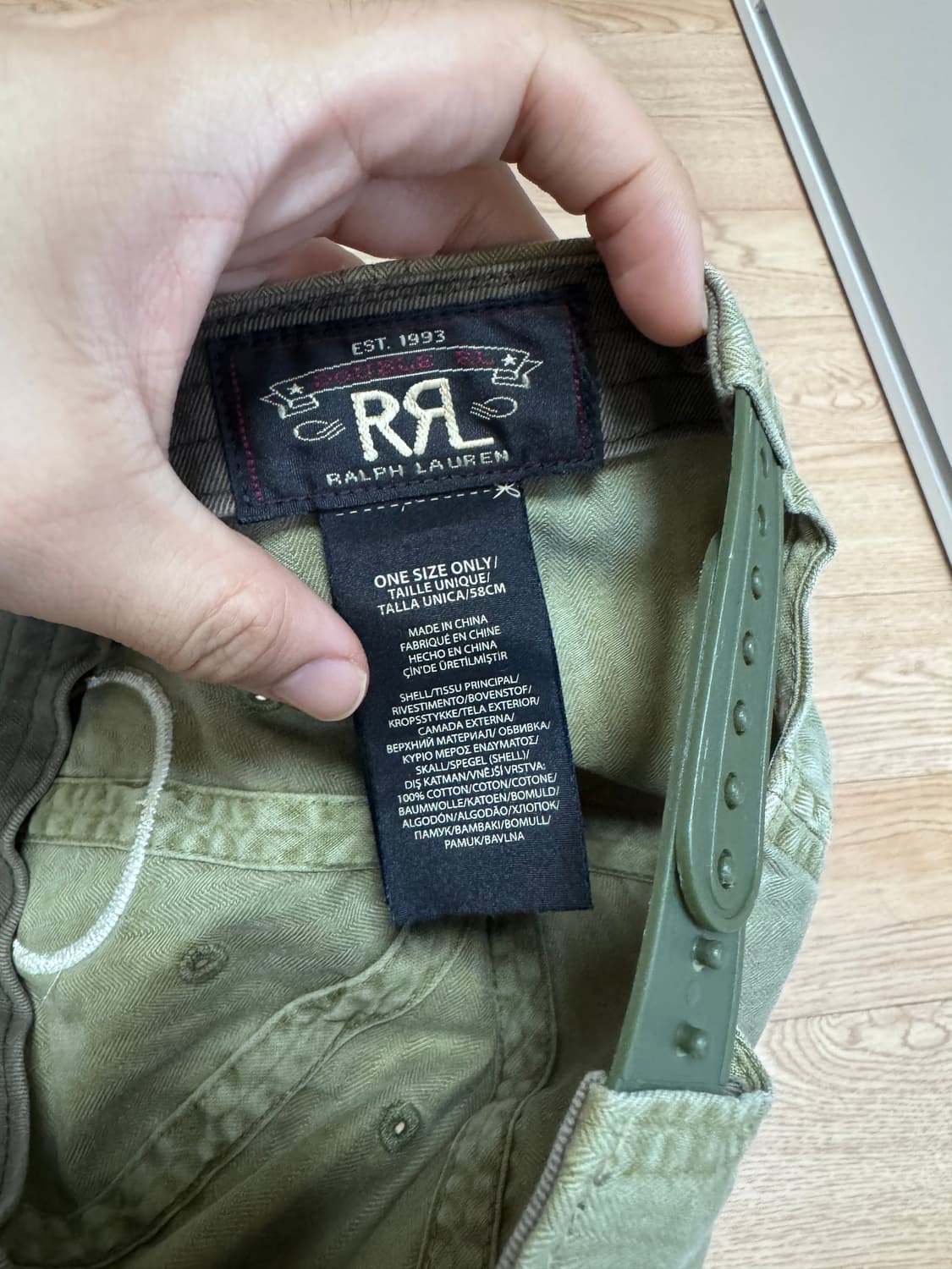 RRL 더블알엘 윙로고 볼캡 카키 상품이미지3