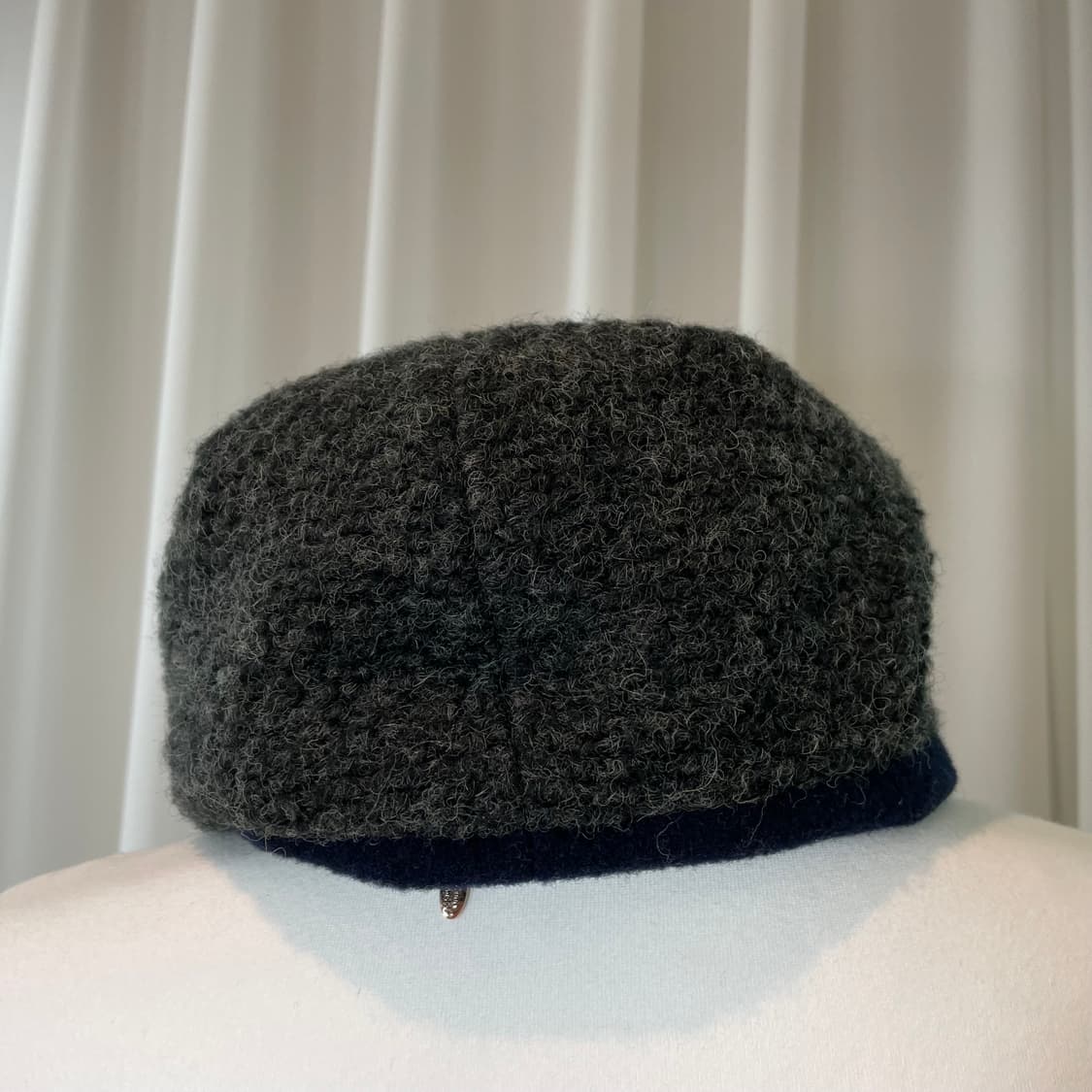 비비안웨스트우드 울 헌팅캡 베레모-차콜 상품이미지7