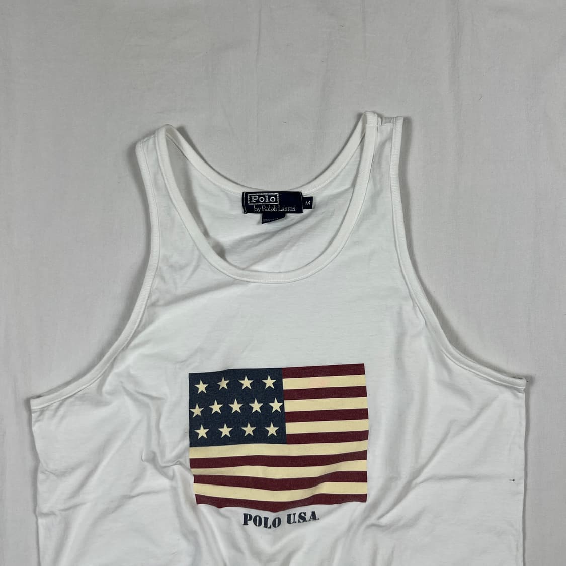 90‘s 폴로랄프로렌 polo usa 성조기 탱크탑 나시티 상품이미지2
