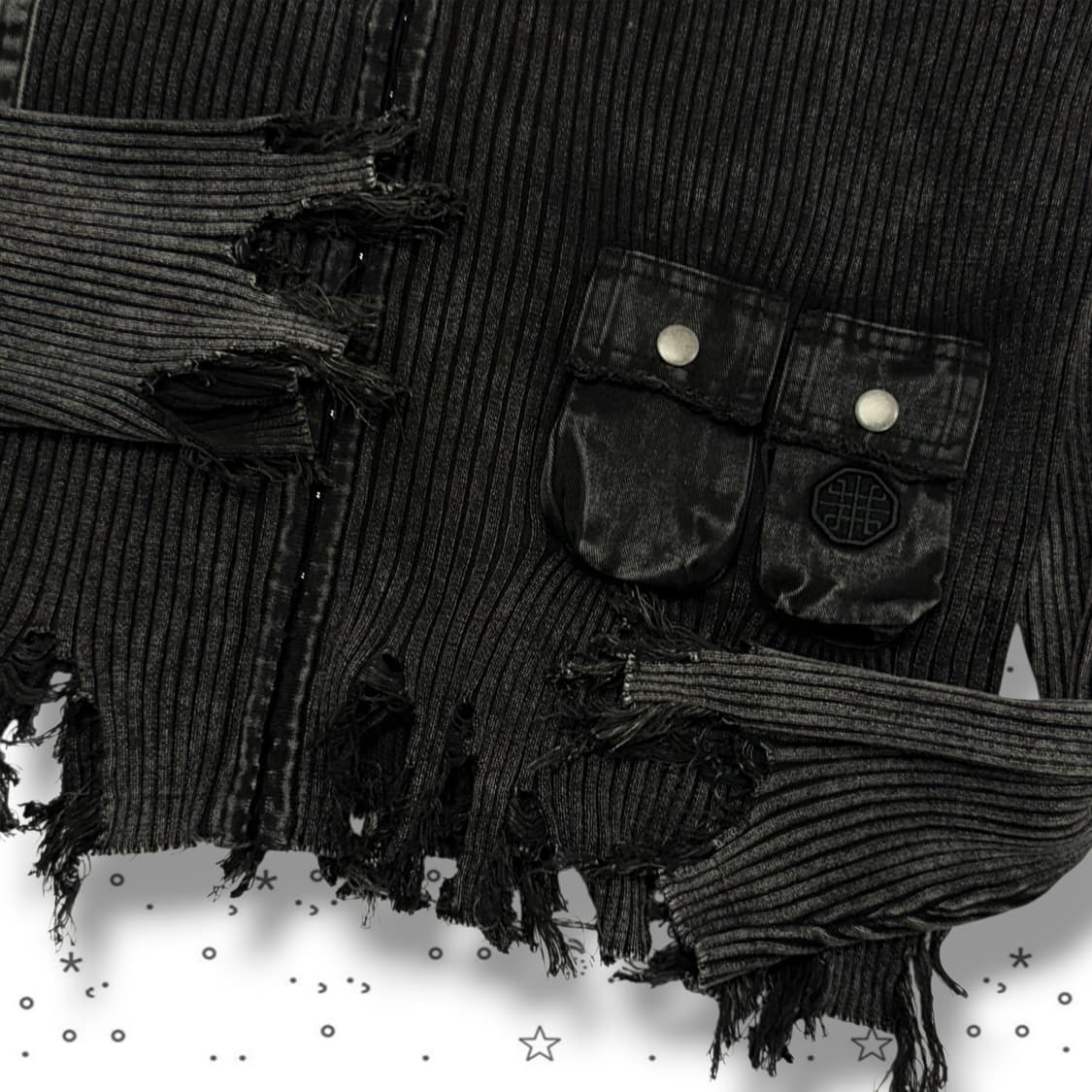 F BADBLOOD 배드블러드 디스트로이드 러스티 카고 가디건 상품이미지3