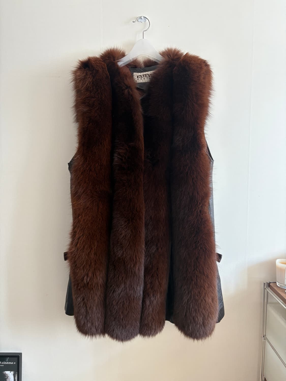 리얼 폭스 퍼 롱 베스트 상품이미지5