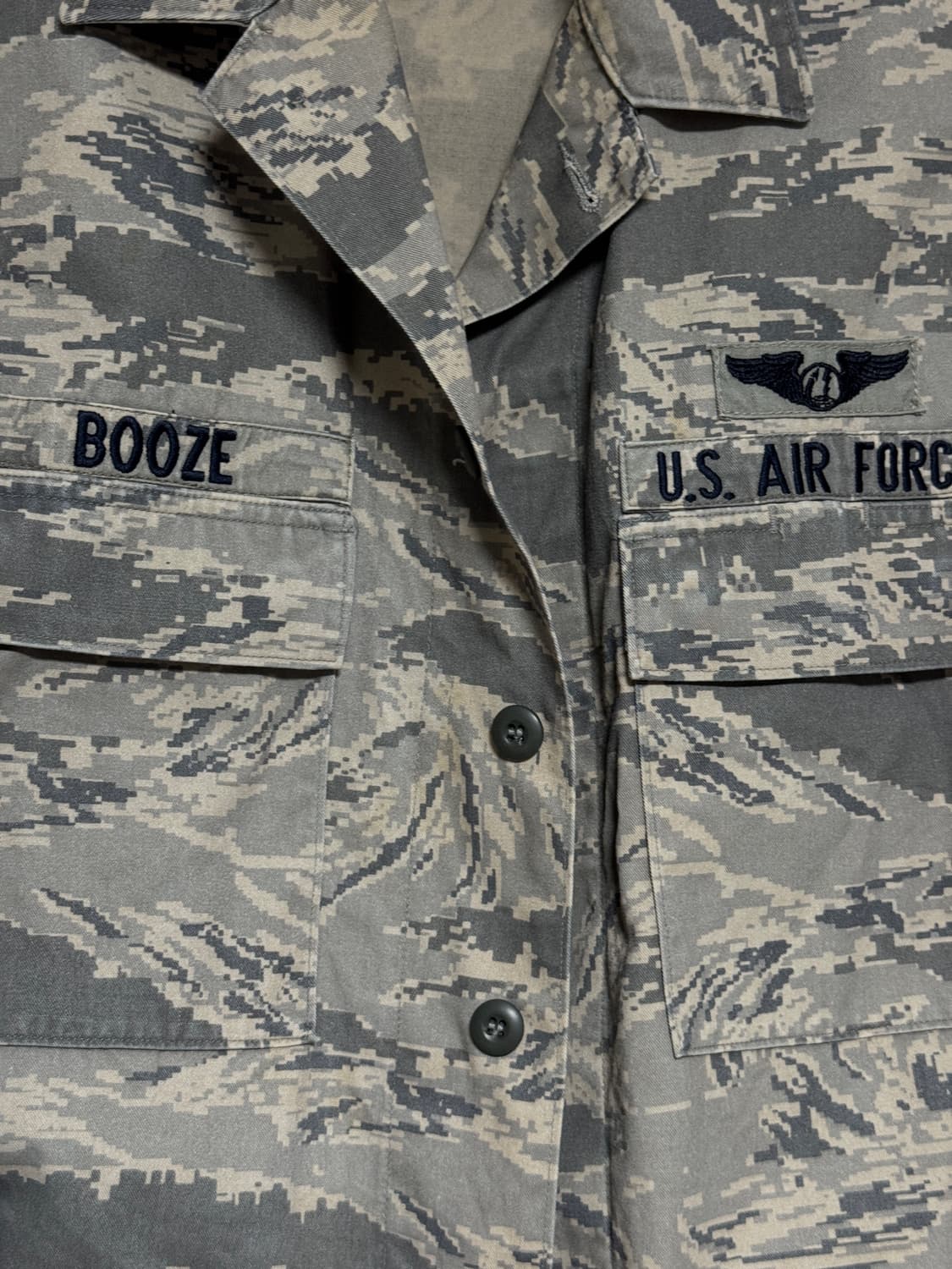 미공군 U.S. AIR FORCE 카모 군복 상의 105-110 상품이미지10