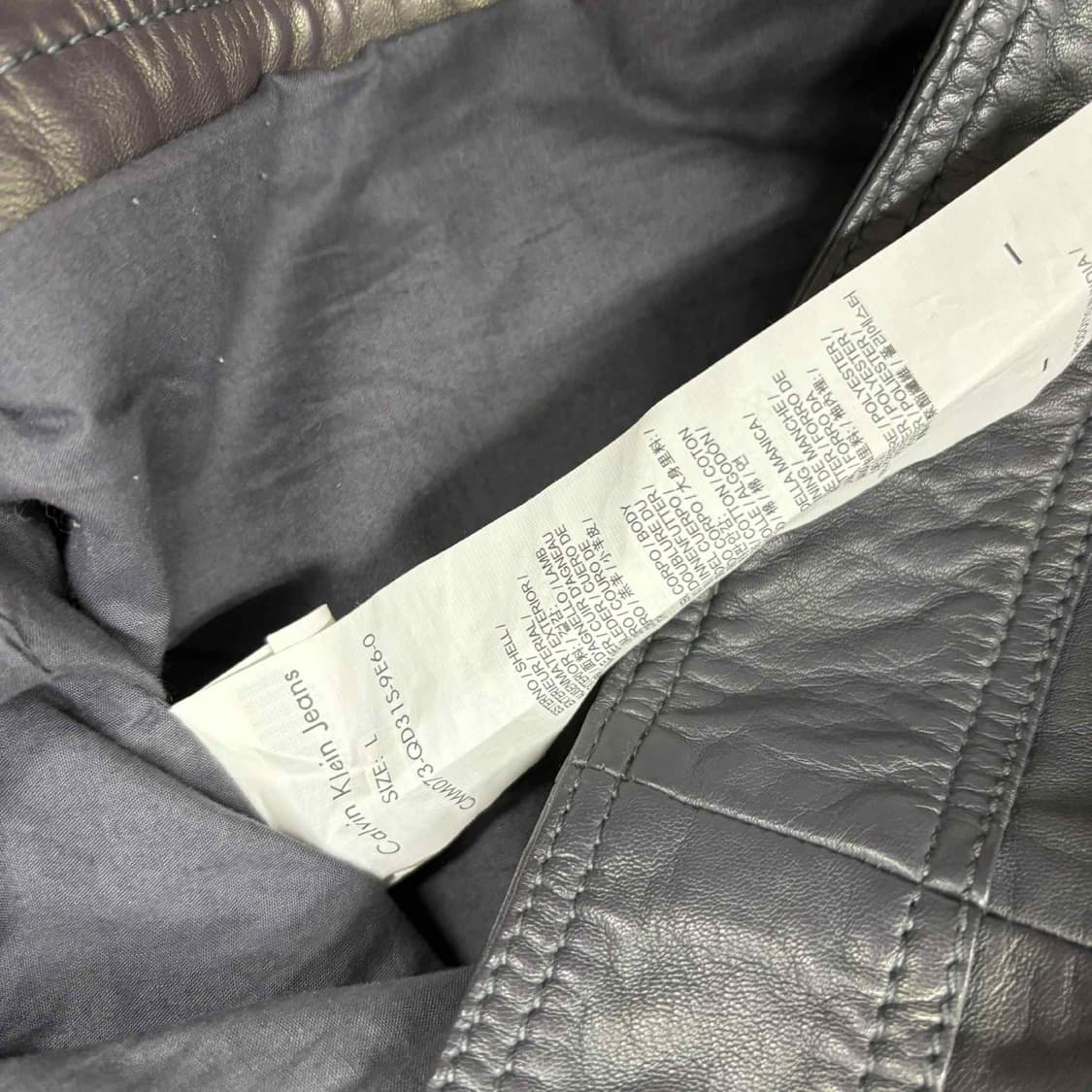 캘빈클라인 진스 양가죽  멀티 포켓 리얼 레더 자켓(L) 상품이미지5