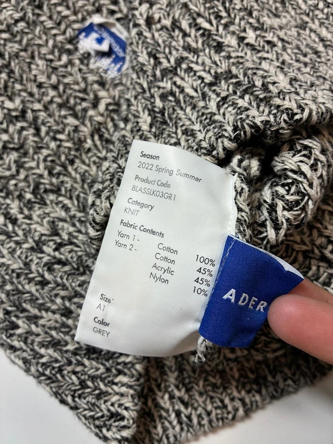 아더에러 22ss 핍 헤비 코튼 니트 PN8283 상품이미지10