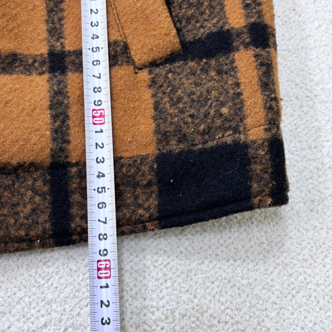 L H&M 체크 퍼 재킷 0304E 상품이미지7