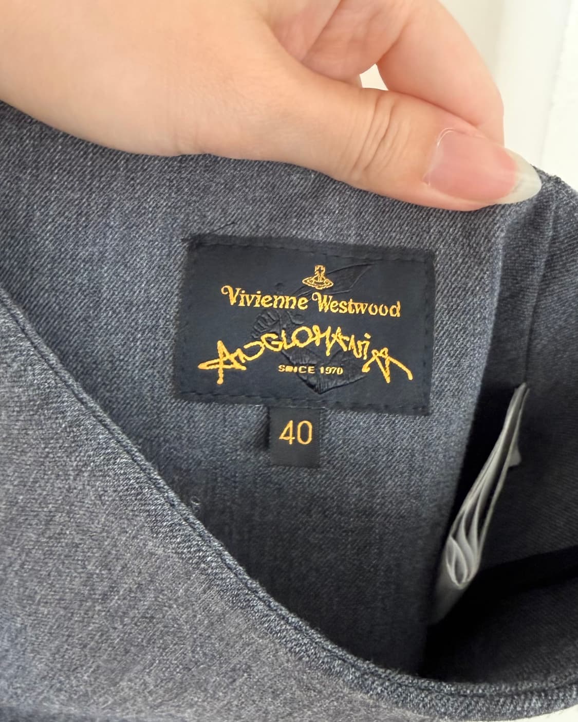 비비안 웨스트우드 그레이 펜슬 미디 스커트 상품이미지7