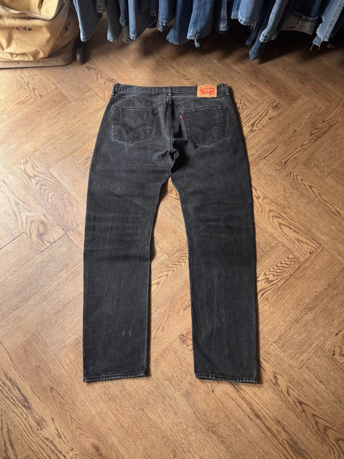 [36]리바이스 501CT 테이퍼드 흑청 데님 팬츠 상품이미지1