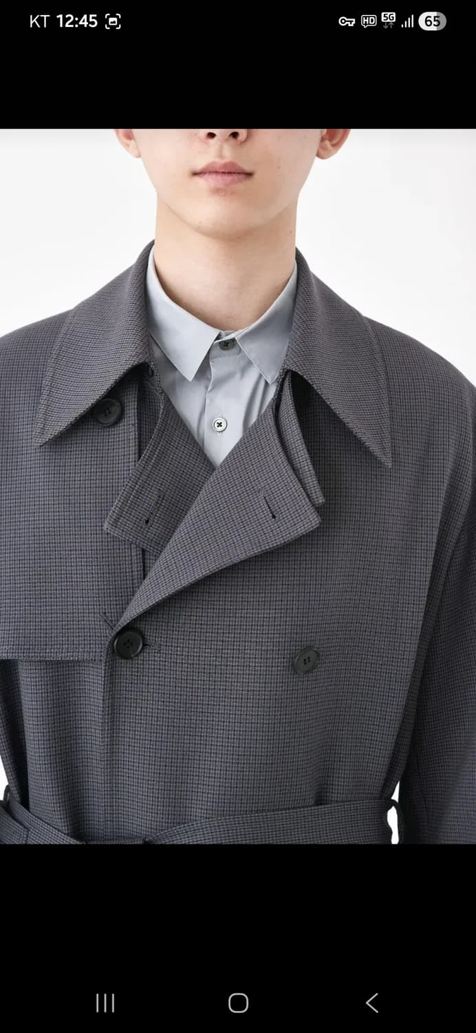 미나브  트렌치코트 L (100사이즈) 그레이색상 상품이미지6