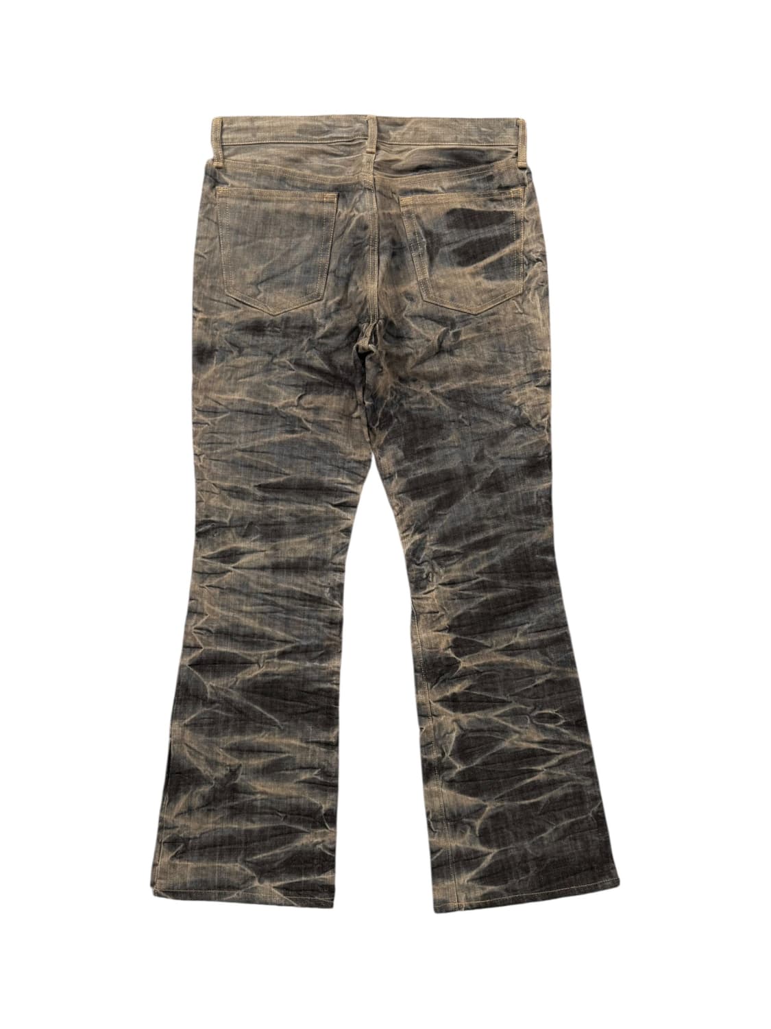 blue way acid wash flared denim pants 상품이미지3