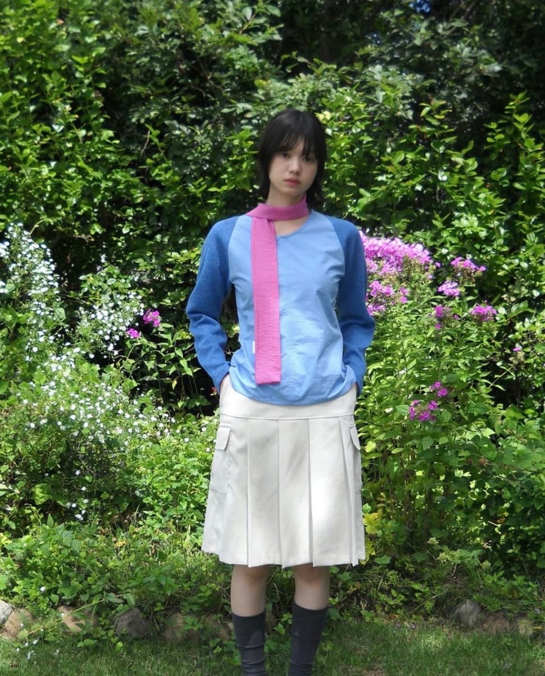 페스토 RAGLAN SLIM BLOUSE DOLPHIN 상품이미지3