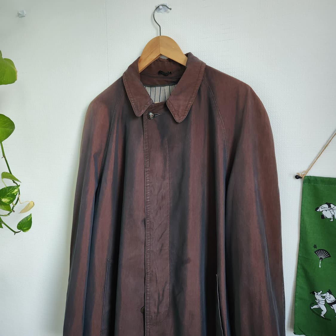 60's 솔라로 코튼 싱글 래글런 코트 상품이미지2