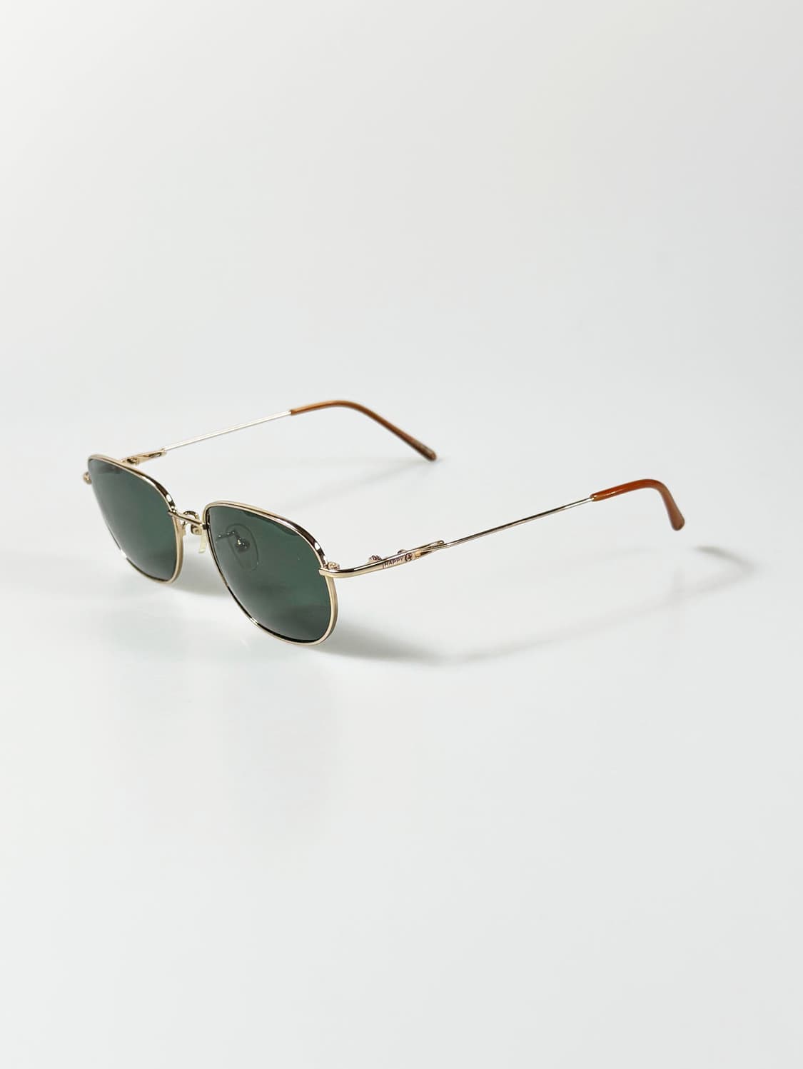 90s 골드 슬림 스퀘어 메탈 프레임 빈티지 선글라스 상품이미지3