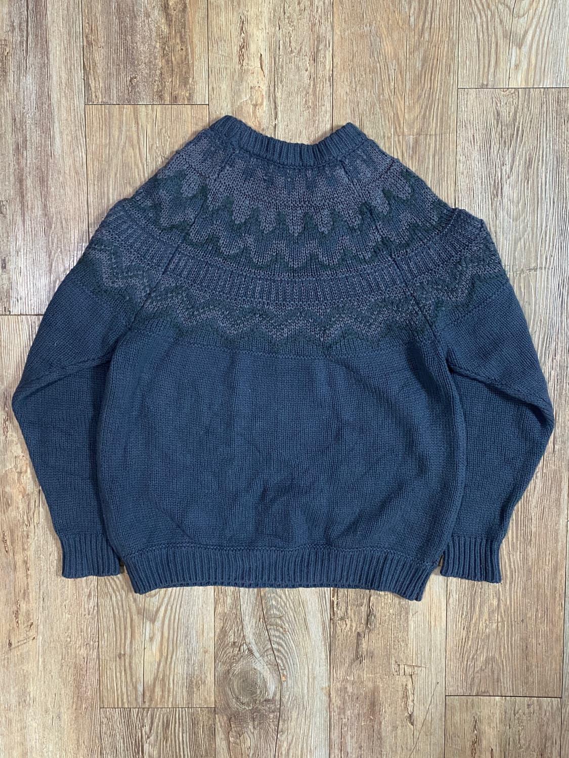 유나이티드 애로우즈 블루 그레이 스웨터 L 상품이미지2