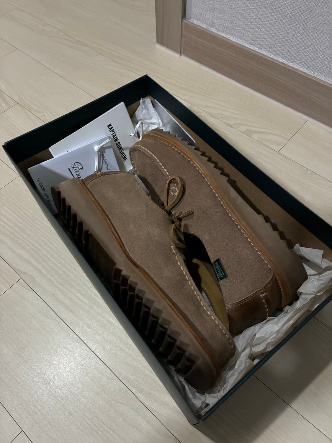 파라부트 캡틴선샤틴 도밍구 베이지 컬러 6.5uk 판매 상품이미지10