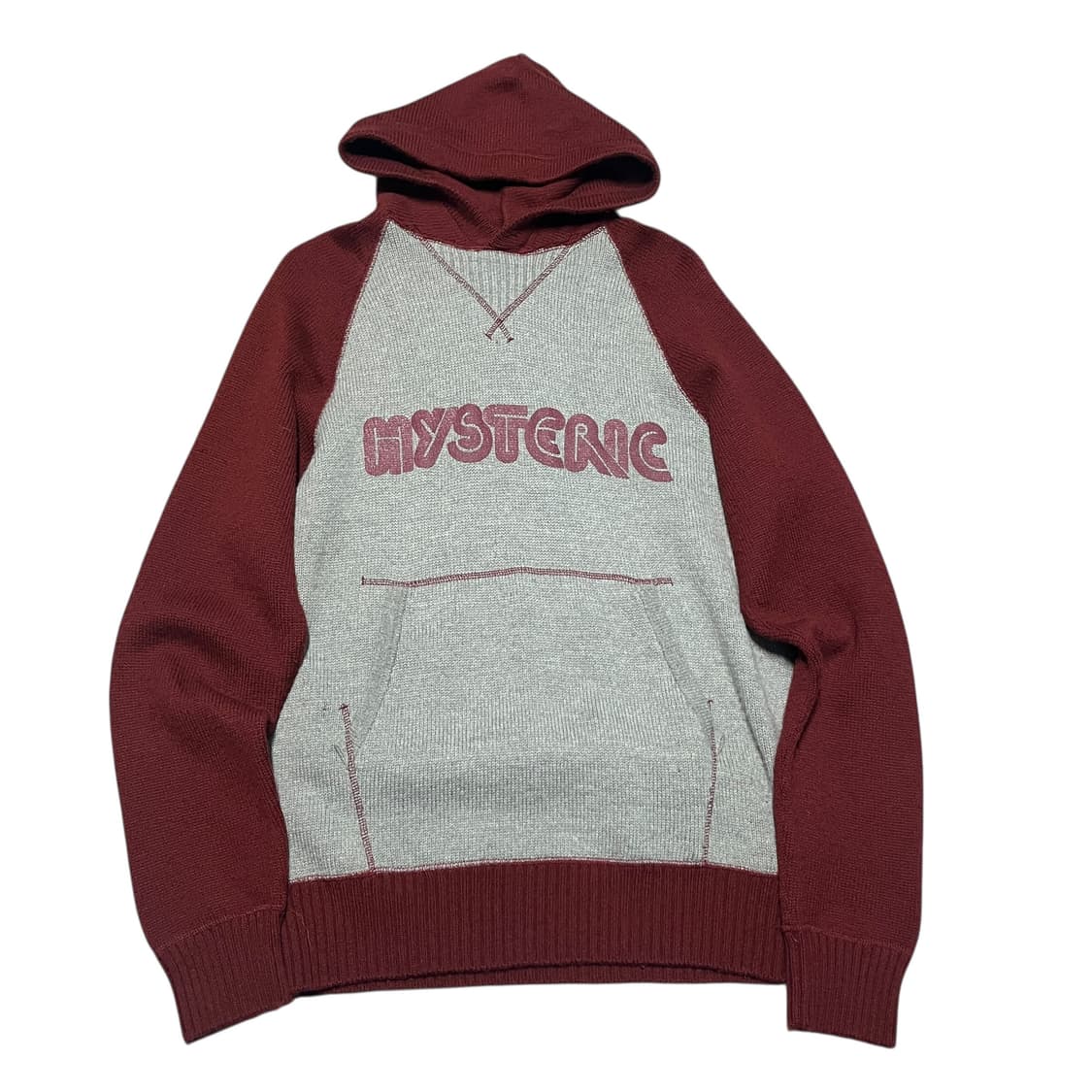 히스테릭 글래머 나그랑 로고 울 니트 후드티 상품이미지1