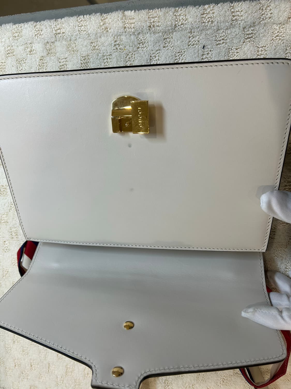 [정품/중고] 구찌 실비백 스몰 화이트 상품이미지2