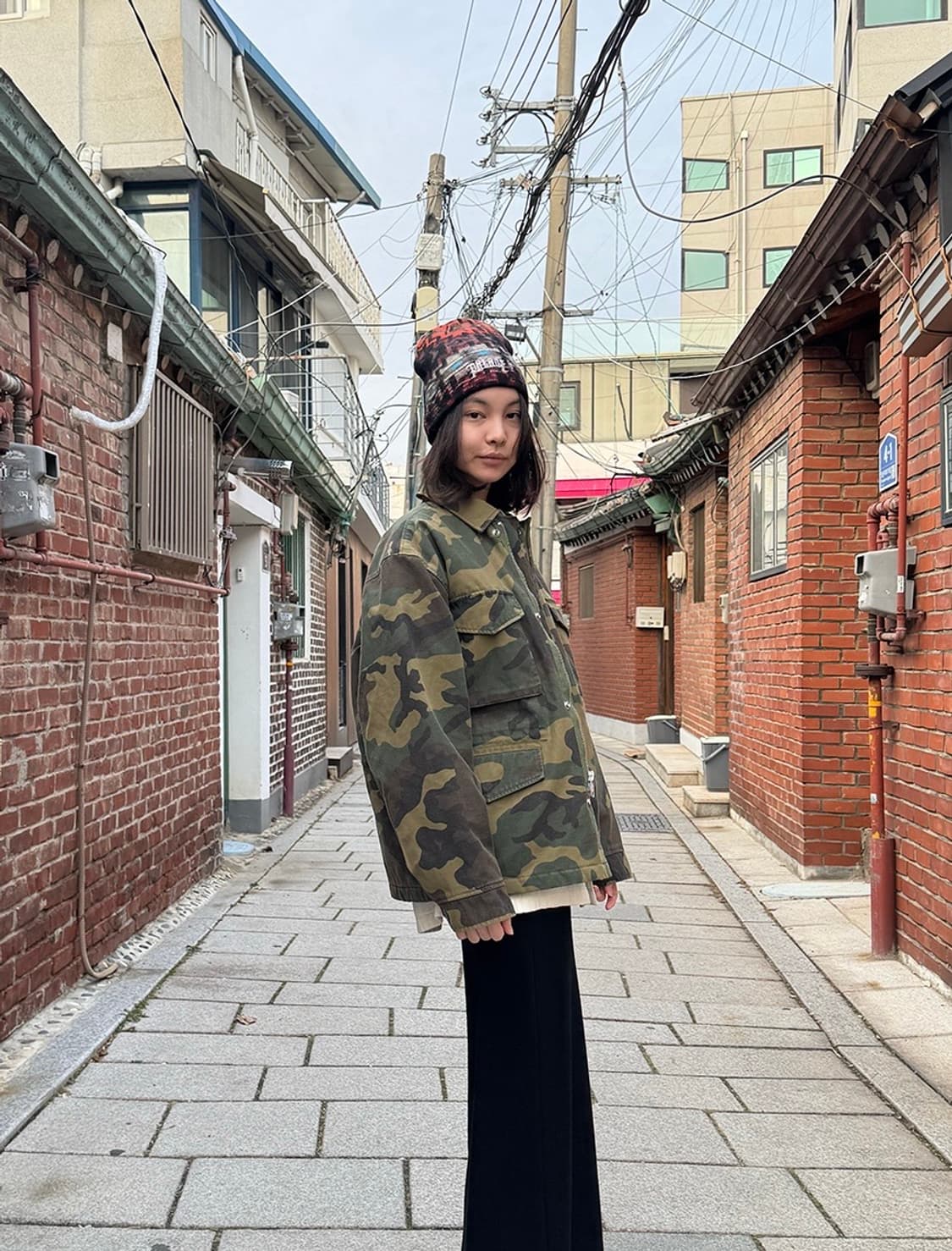 Palace 패턴 니트 비니 상품이미지2