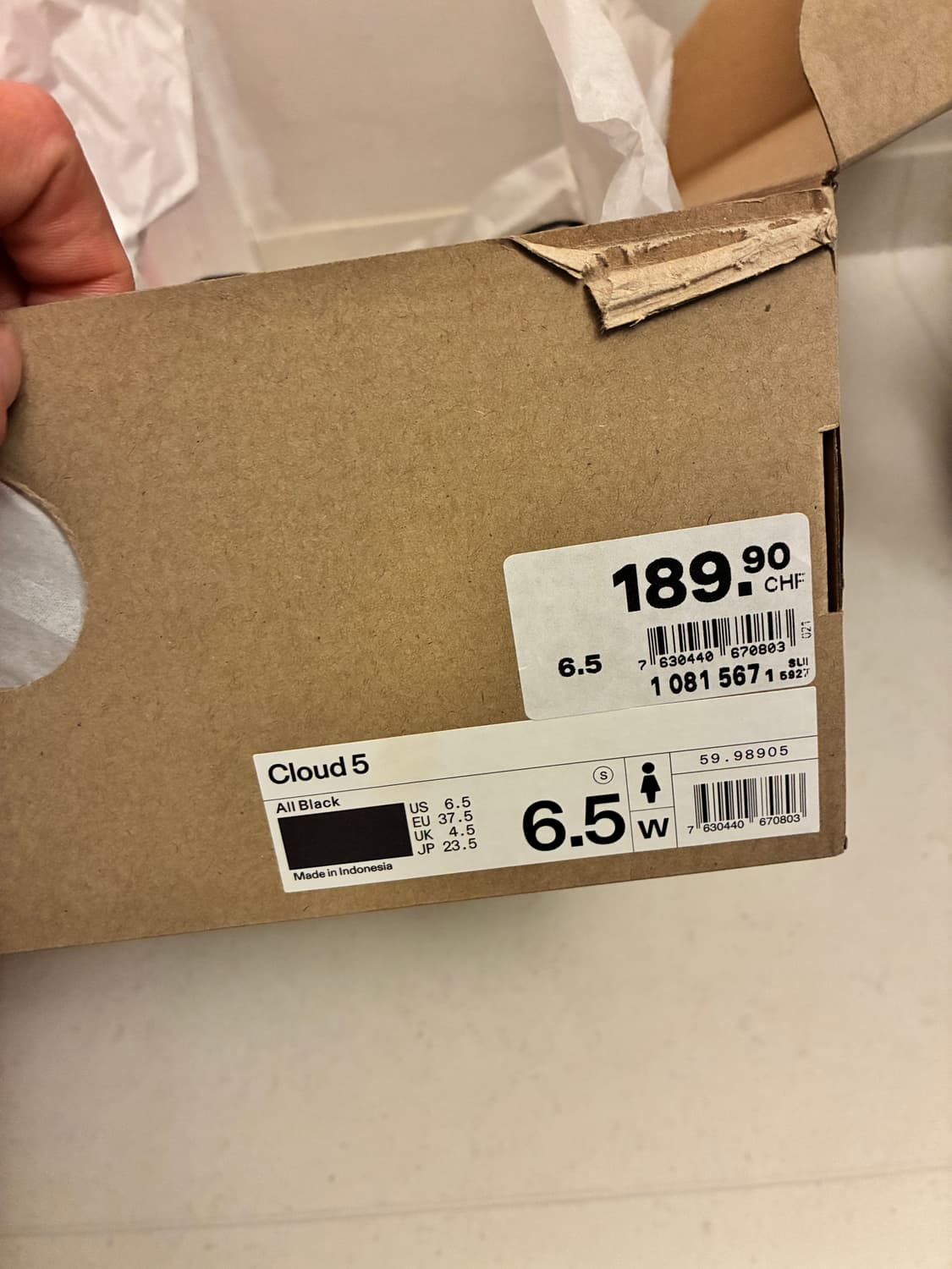 온러닝 클라우드5 새상품(235) 상품이미지6