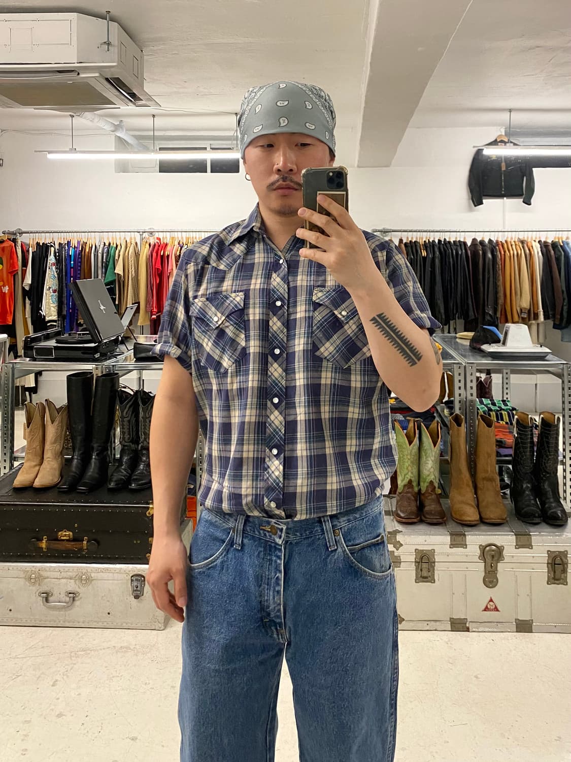 80~90's MONTGOMERY WARD western shirts 상품이미지1