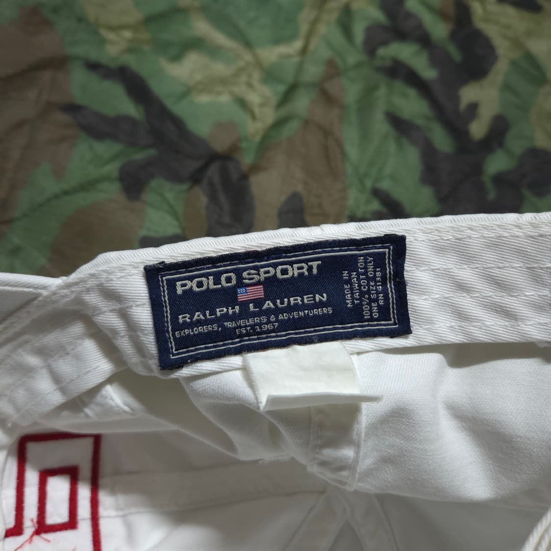 90s Vintage Polo Sport Big P Logo Cap 상품이미지4