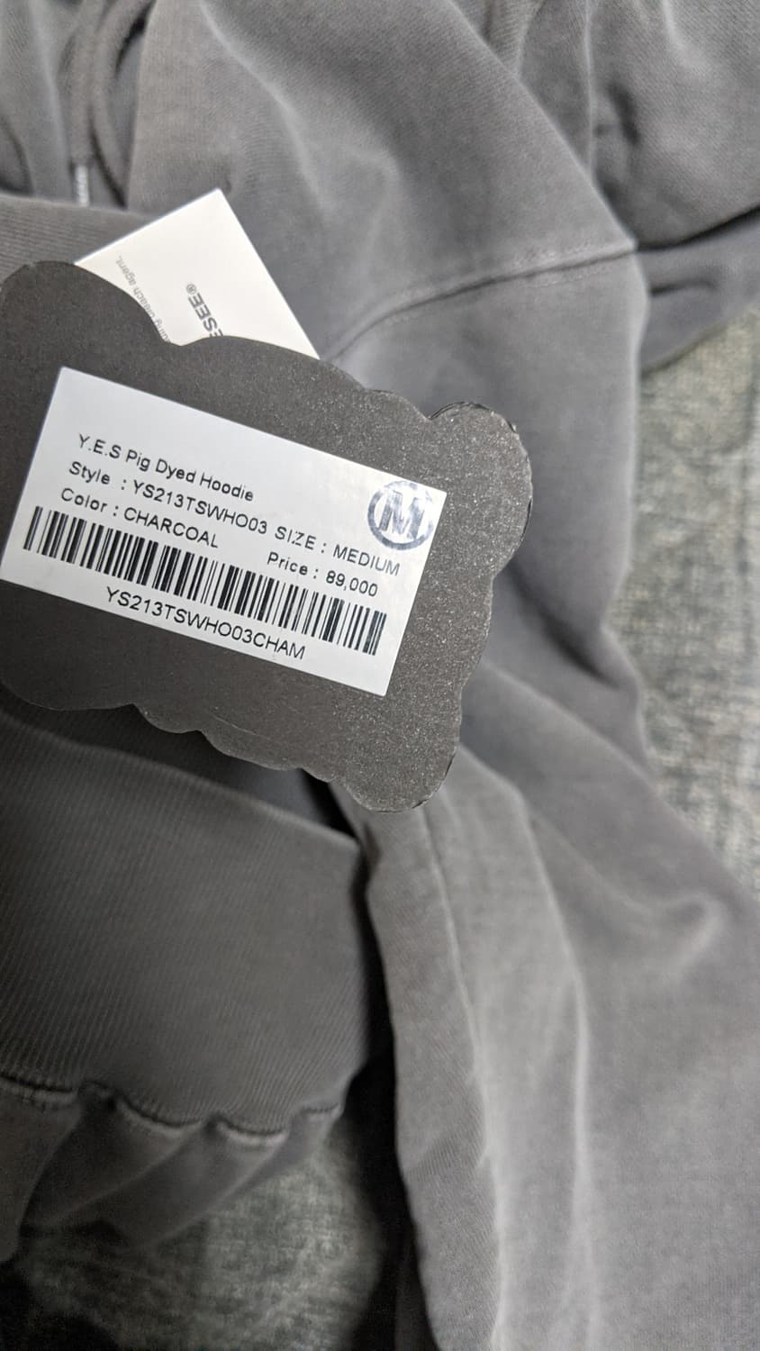 예스아이씨 피그 다이드 후드 스웻 셔츠 상품이미지9