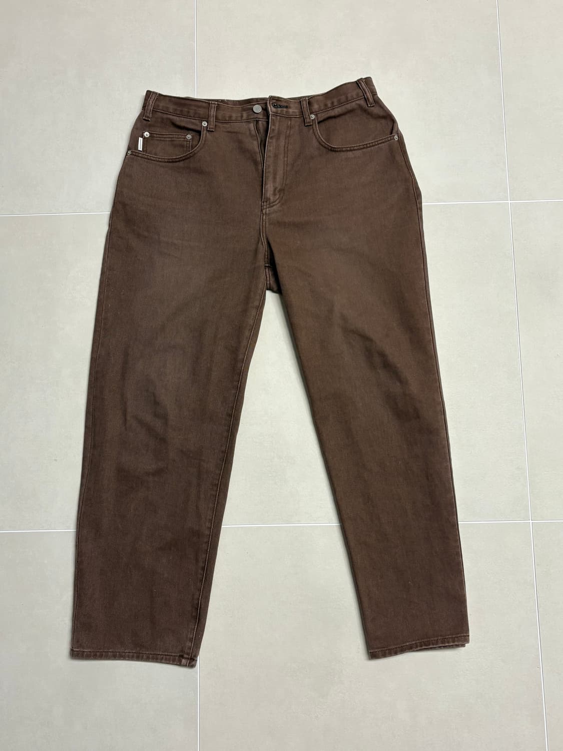 23 FW 디스이즈네버댓 릴렉스드진 브라운  상품이미지1