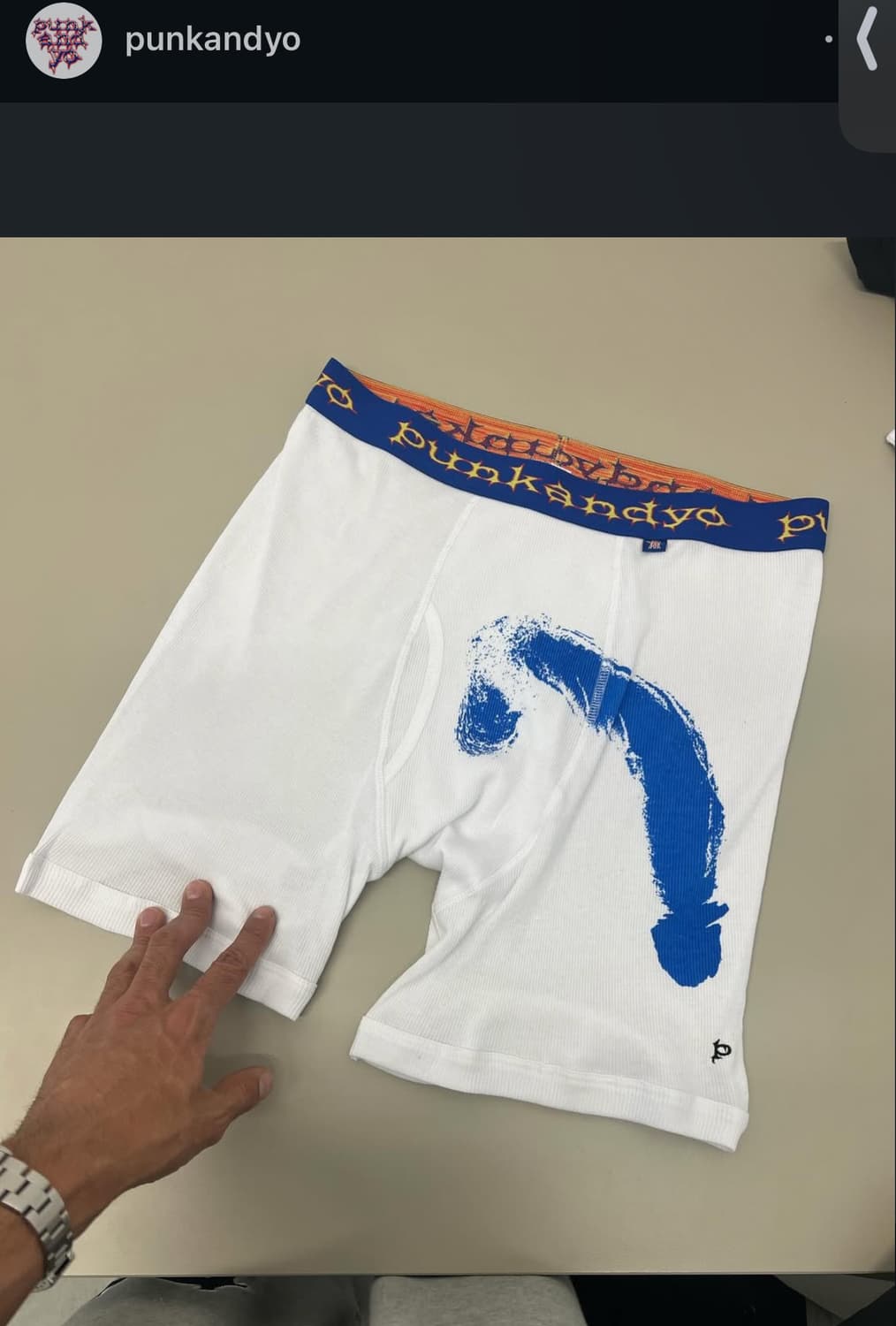 펑크앤요 딕 프린팅 팬티 M 상품이미지1