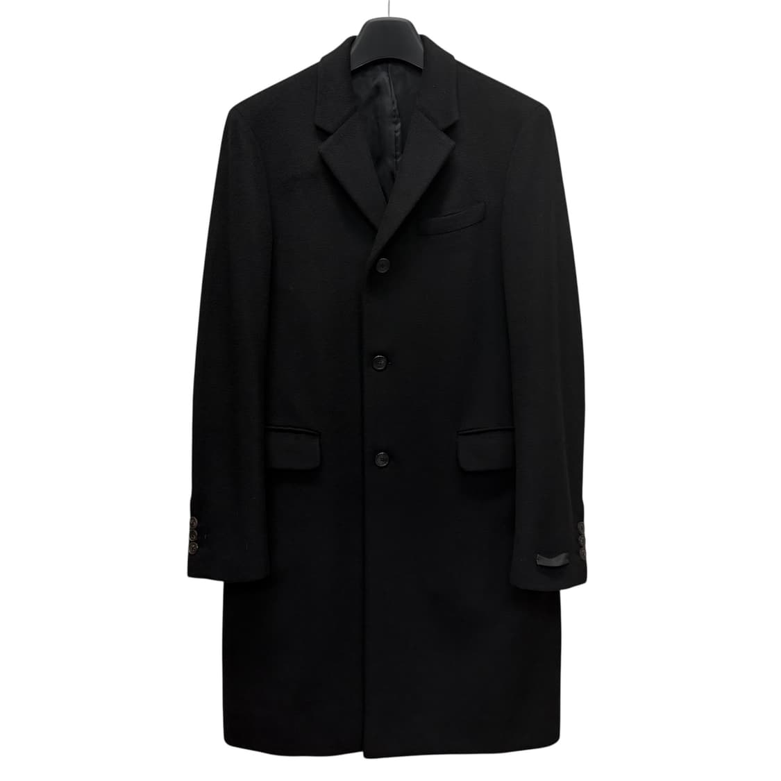 프라다 싱글 브레스티드 캐시미어 코트 (100) 상품이미지1