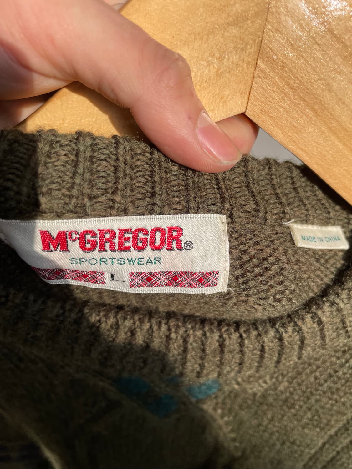 McGregor argyle wool knit 상품이미지5