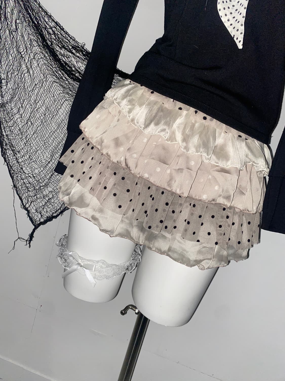 ꒰ঌ 공겜여주 로걀 도트 스커트 ໒꒱ 상품이미지4