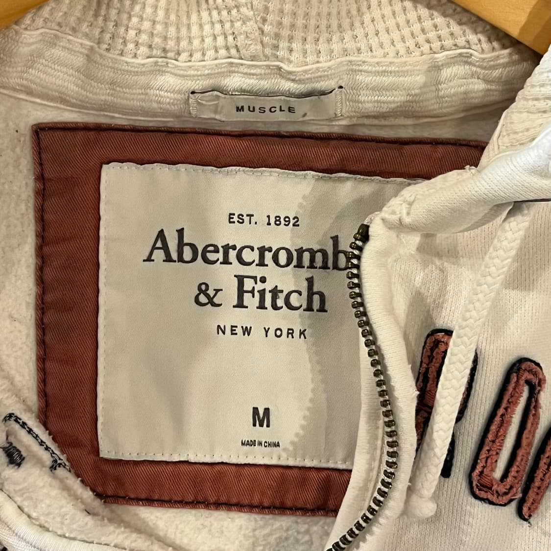 아베크롬비 화이트 후드집업 상품이미지5