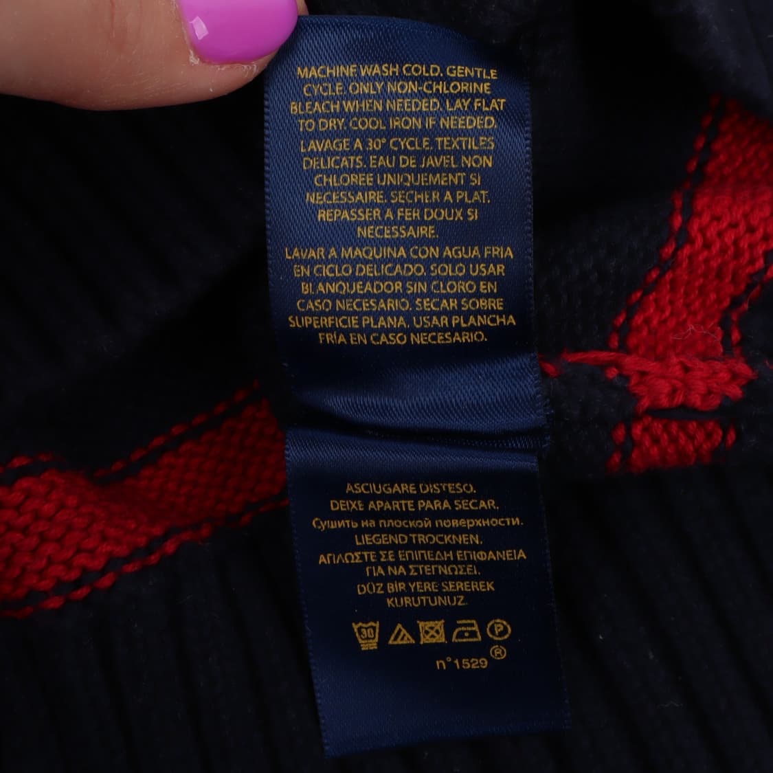 폴로 랄프로렌 레드 스트라이프 니트 상품이미지10