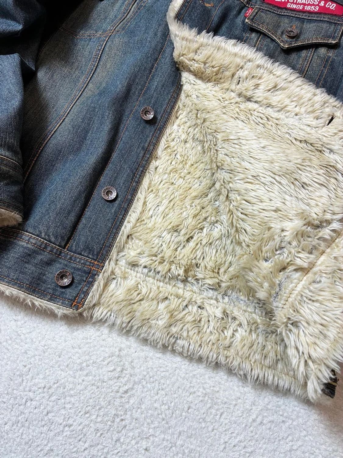 리바이스 00's 패치드 쉐르파 트러커 자켓 PN6386 상품이미지6