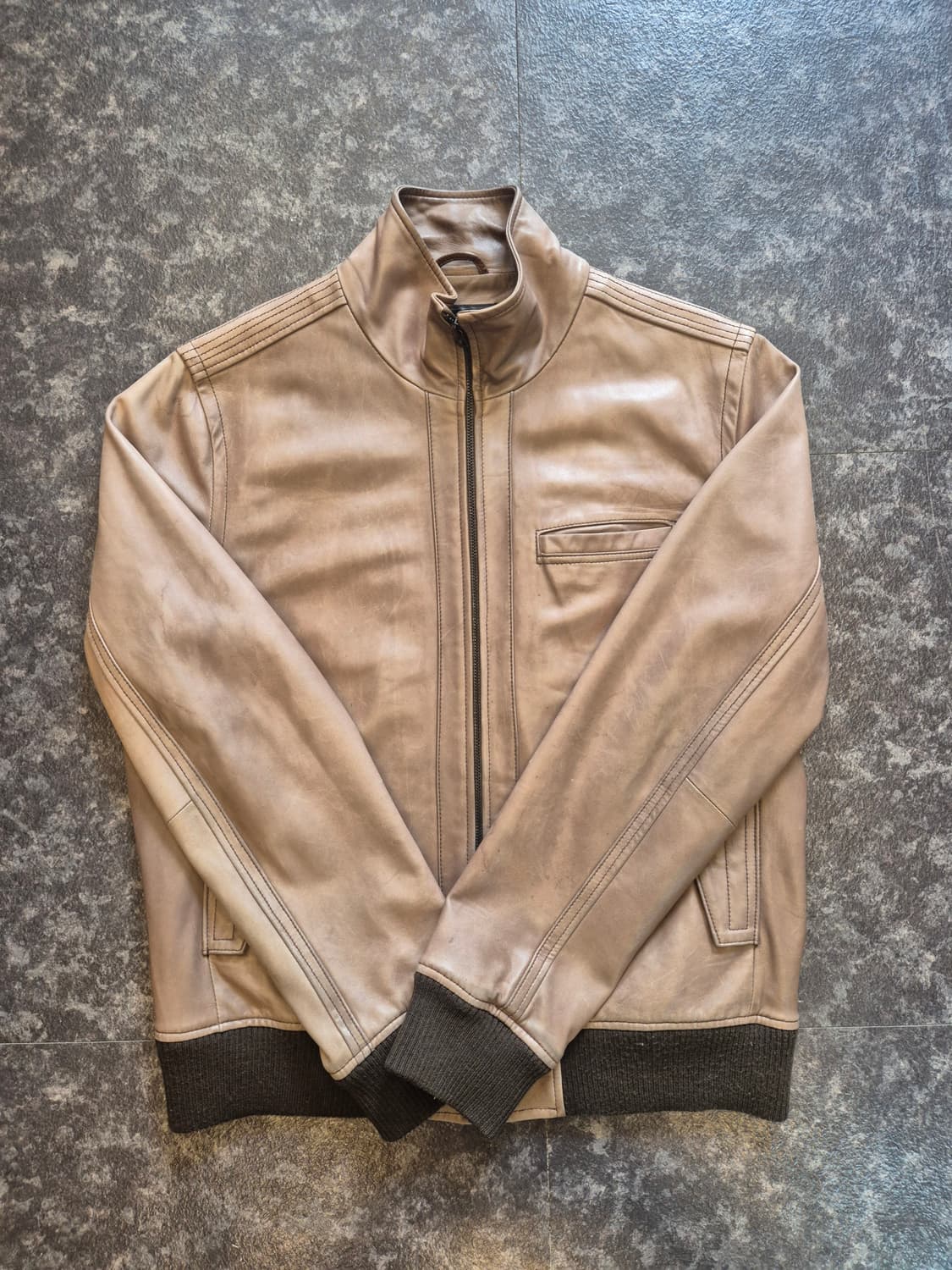 리바이스 레더 싱글 블루종 자켓 - XL 상품이미지8