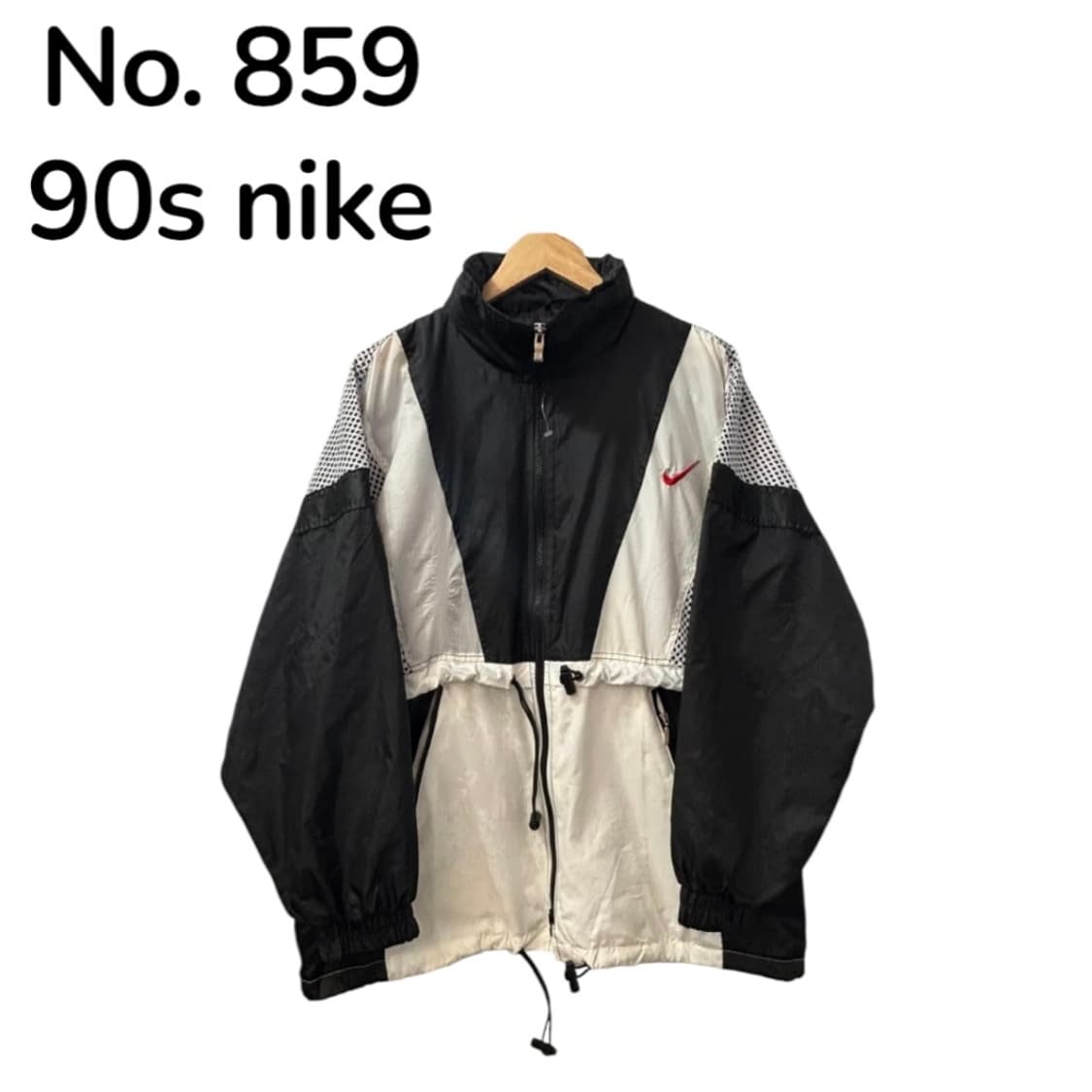 90S 나이키 USA 대장급 올드스쿨 빅로고 바람막이 트랙자켓 L 상품이미지3