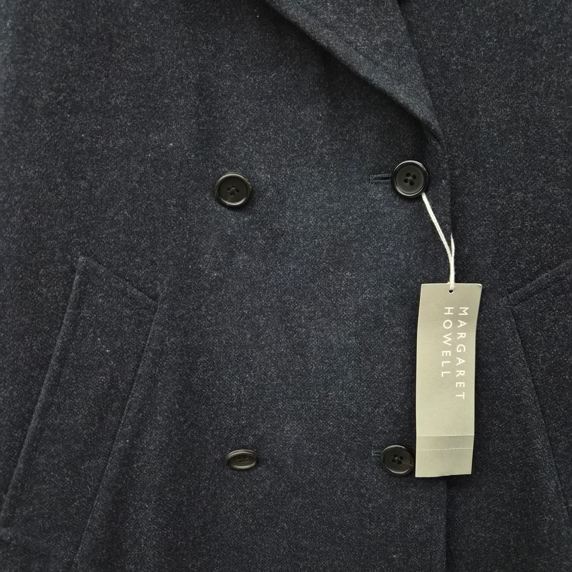 마가렛호웰 블랙 더블 롱코트 여성 L 상품이미지2