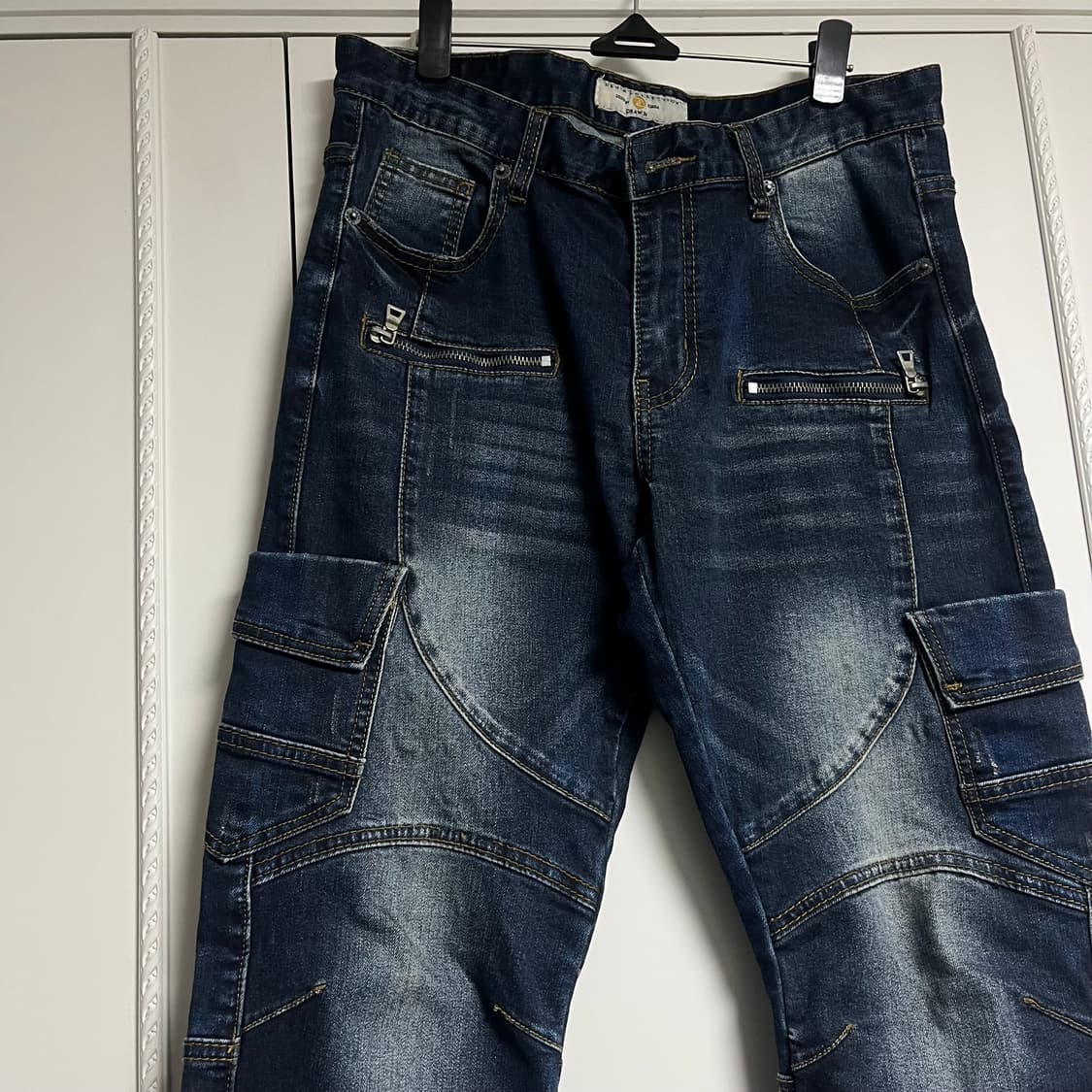 데님콜렉션 카고 데님 팬츠 y2k 펑크 상품이미지2