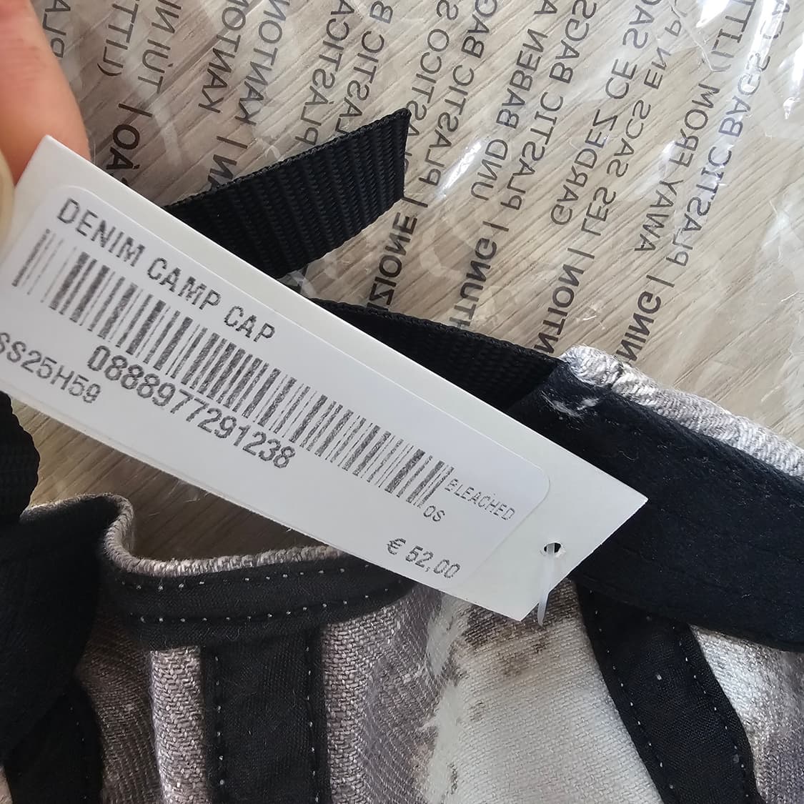 새제품) 슈프림 패치로고 데님 캠프캡 블리치드 볼캡 남자 여자 모자 상품이미지5