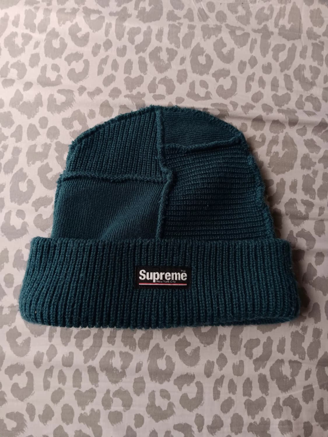 20FW 슈프림 패치워크 비니 그린 상품이미지1