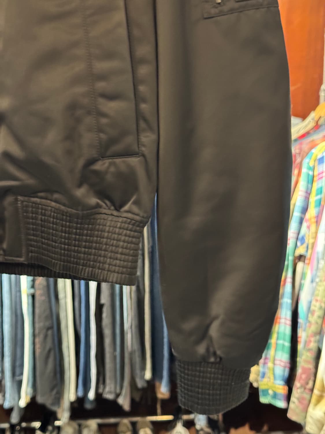 메종미네드 셔링 플라이트 자켓 항공점퍼 블루종 L 상품이미지4