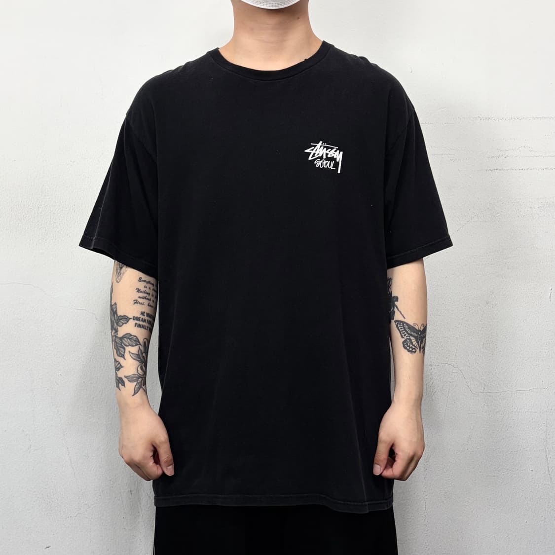 스투시 베이직 스탁 서울 반팔 블랙 상품이미지3